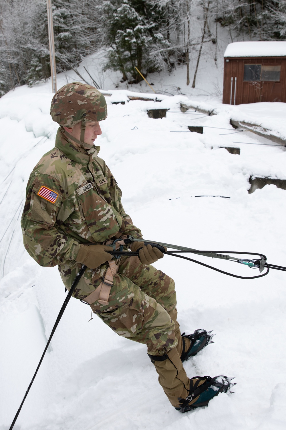 Vermont Infantry Ice Climbing and Winter Mobility