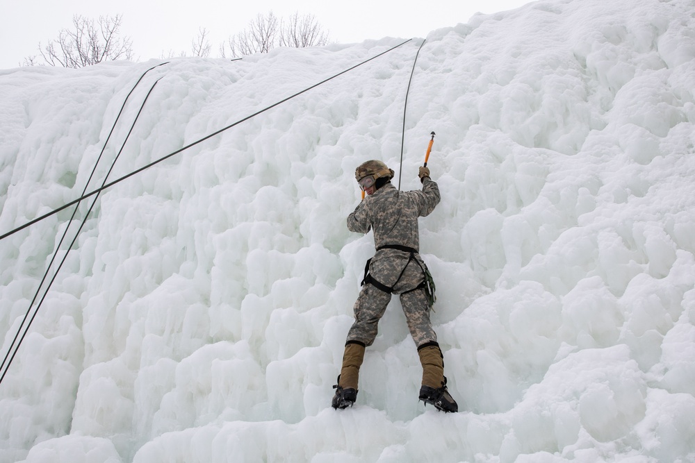 Vermont Infantry Ice Climbing and Winter Mobility