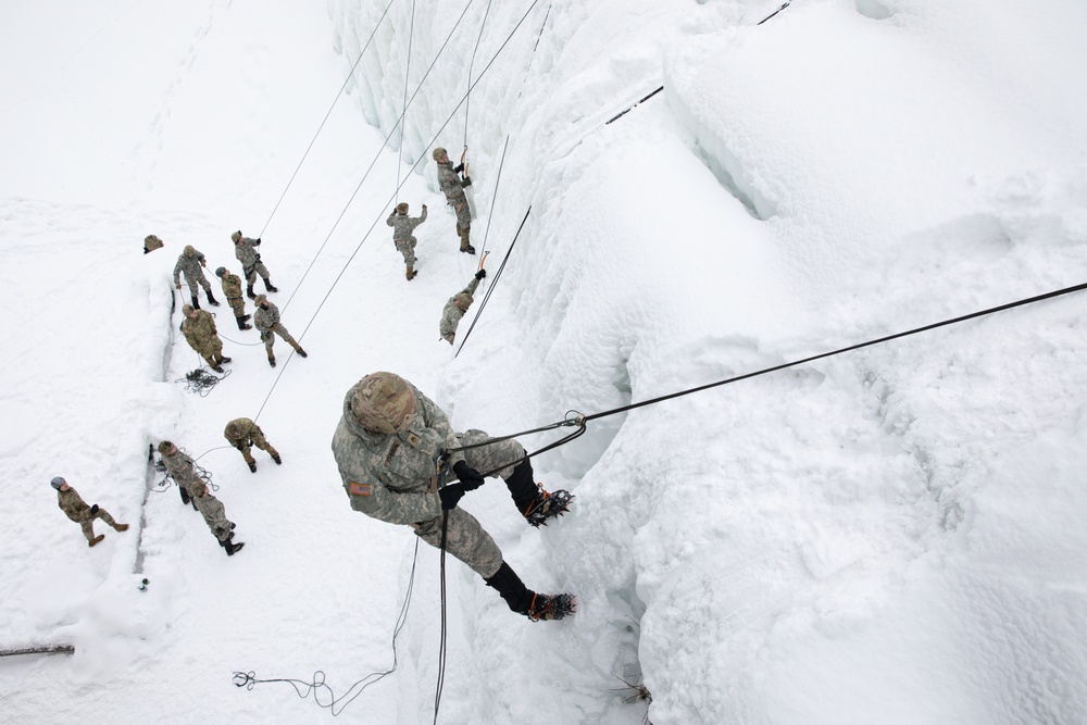 Vermont Infantry Ice Climbing and Winter Mobility