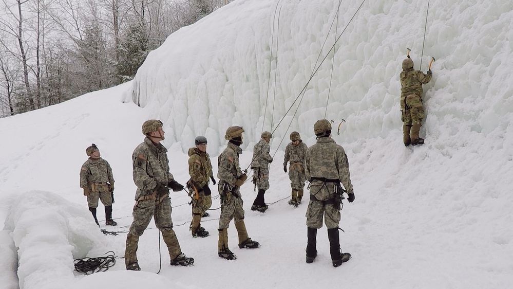 Vermont Infantry Ice Climbing and Winter Mobility