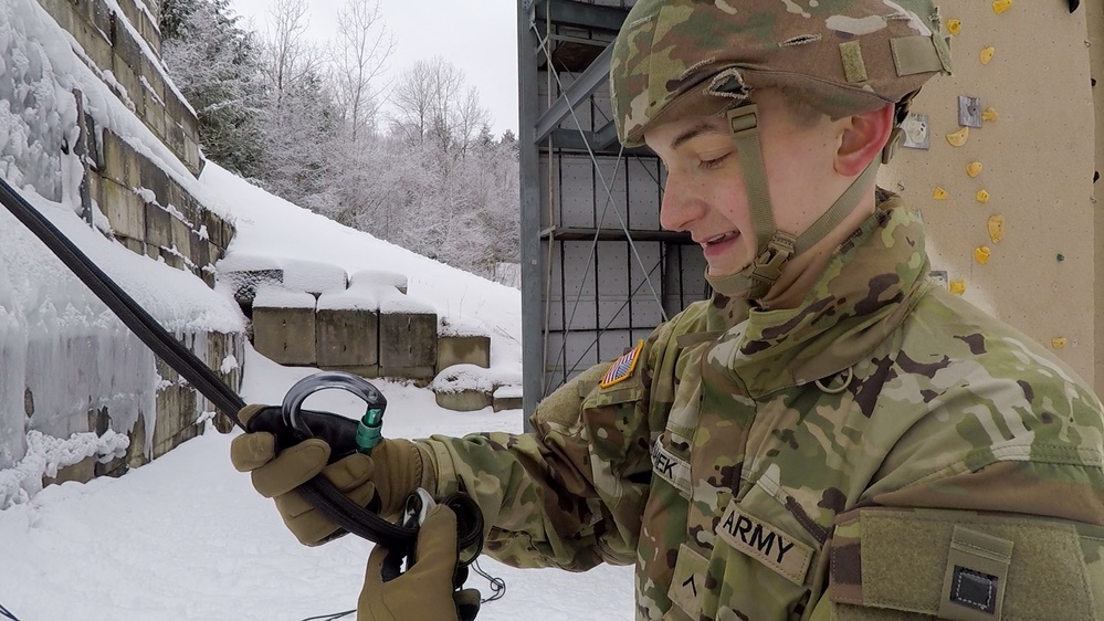 Vermont Infantry Ice Climbing and Winter Mobility