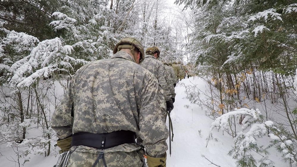 Vermont Infantry Ice Climbing and Winter Mobility