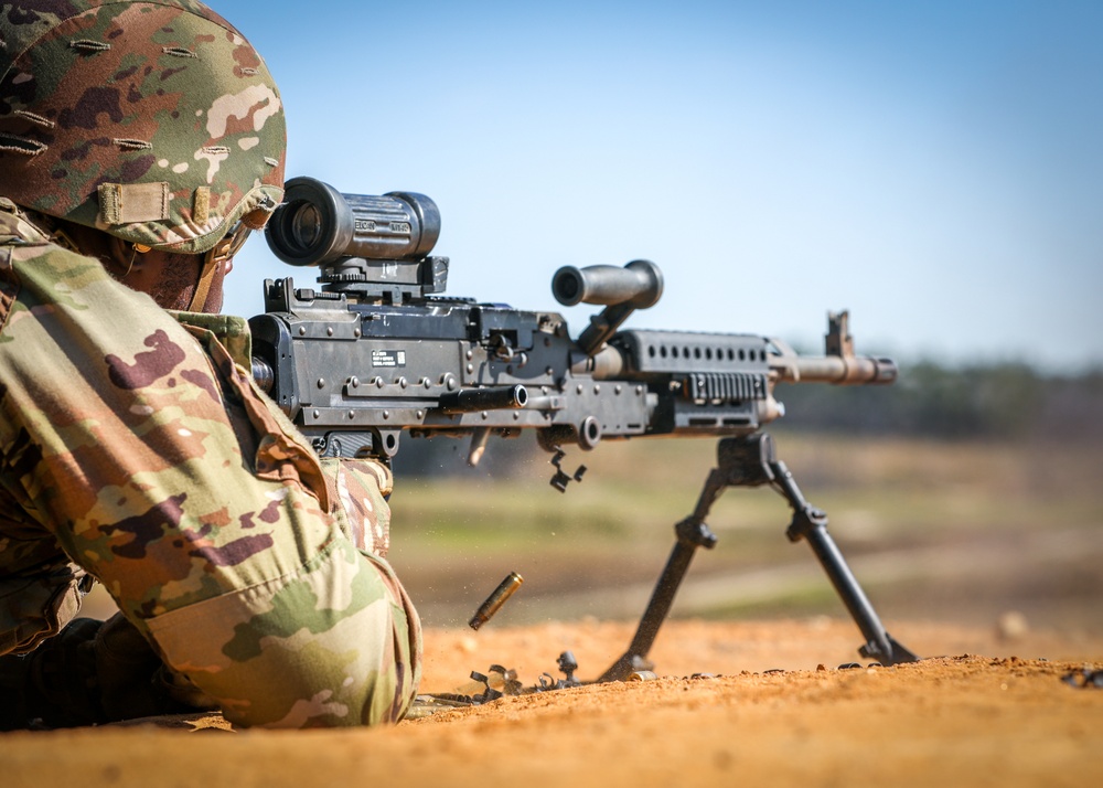 Soldiers Shoot The M240B