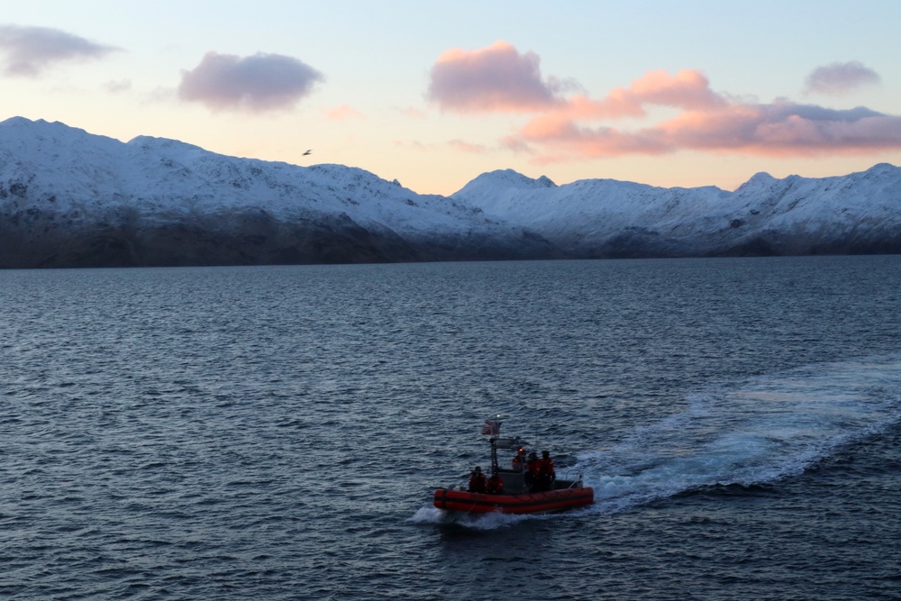 U.S. Coast Guard Cutter Munro conducts Alaska Patrol
