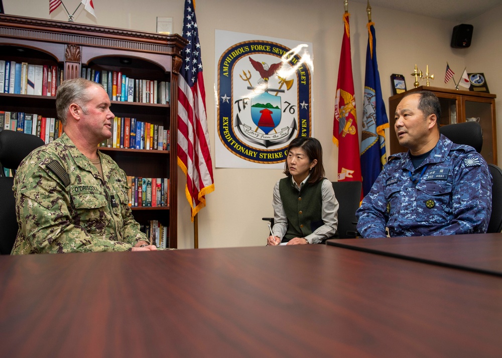 Japan Joint Staff and USFJ Senior Enlisted Leaders Visit Sasebo