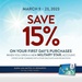 New MILITARY STAR Accountholders Can Enjoy Spring Savings on First-Day Purchases from March 9 to 23