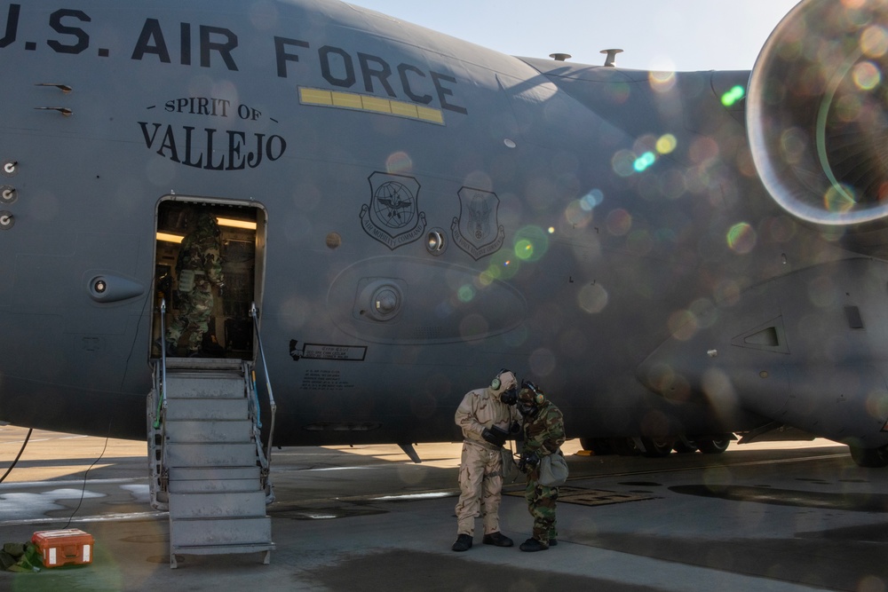 Travis Air Force Base conducts CBRNE training