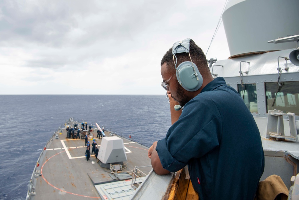 Wayne E. Meyer Sailor Stands Watch