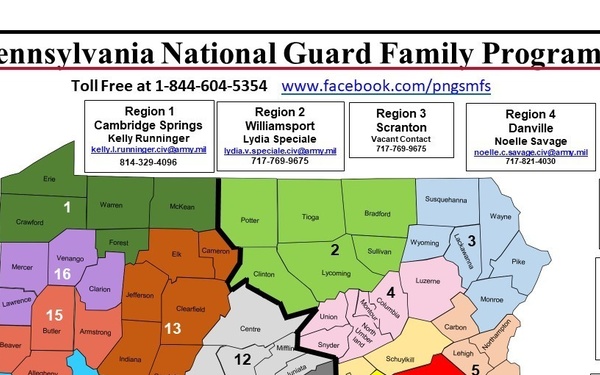 PA NG Family Programs Map