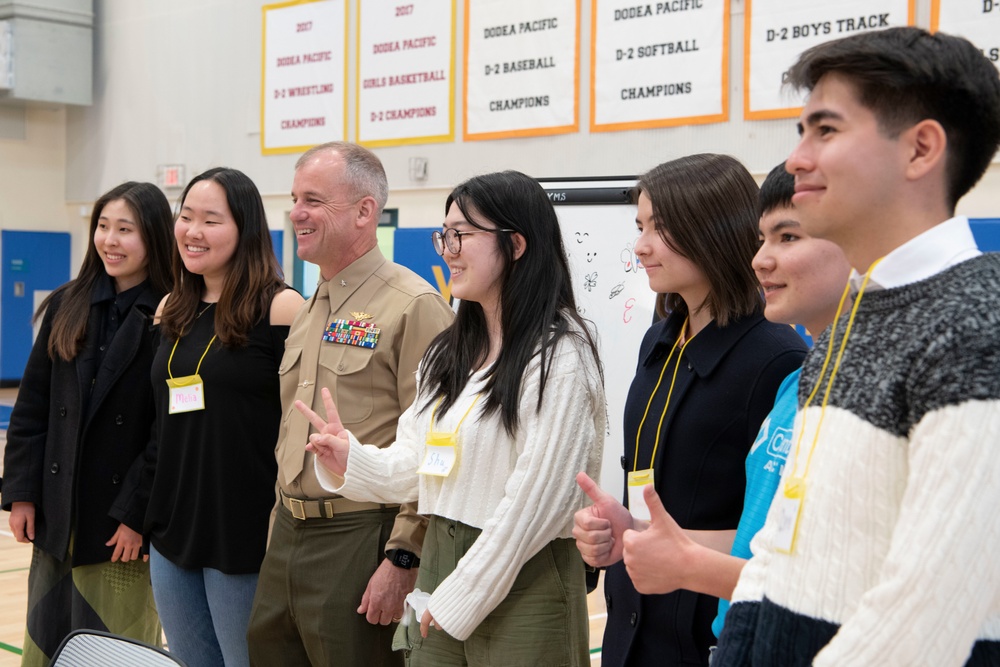 Yokota hosts U.S., Japanese students for youth exchange program event