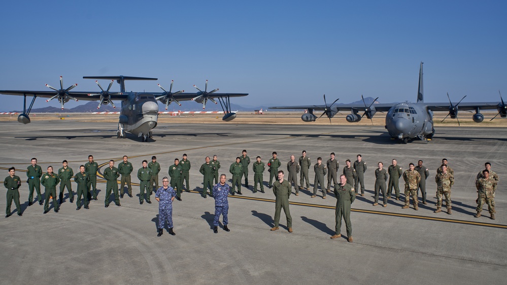 US Air Force, Japan Maritime Self-Defense Force Fly Together