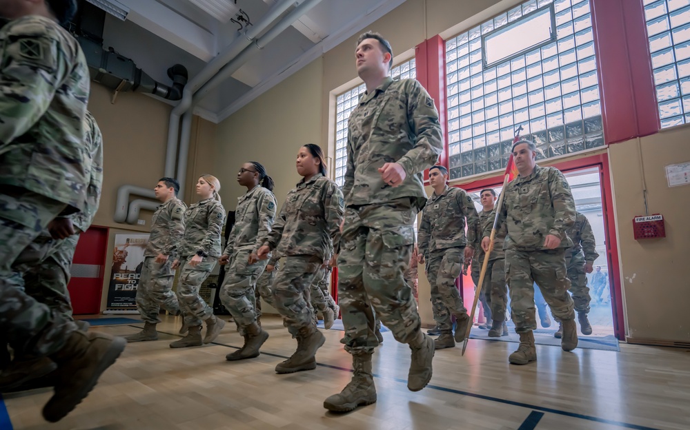 Charlie Battery, 5th Battalion, 7th Air Defense Artillery air defenders return to Baumholder after deployment