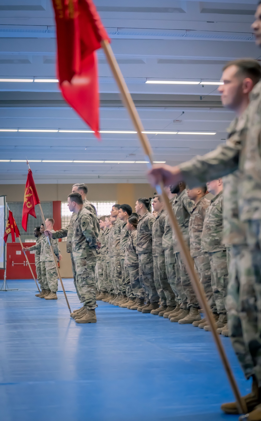 Charlie Battery, 5th Battalion, 7th Air Defense Artillery air defenders return to Baumholder after deployment