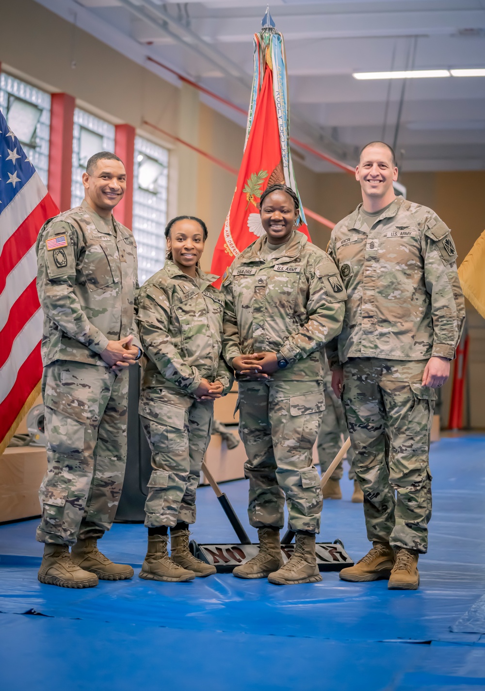 Charlie Battery, 5th Battalion, 7th Air Defense Artillery air defenders return to Baumholder after deployment