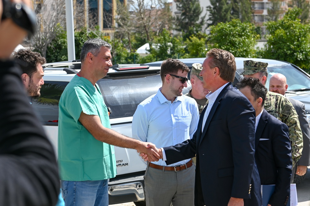 The U.S. Ambassador to Türkiye hands over DoD field hospital to Turkish Government’s Ministry of Health