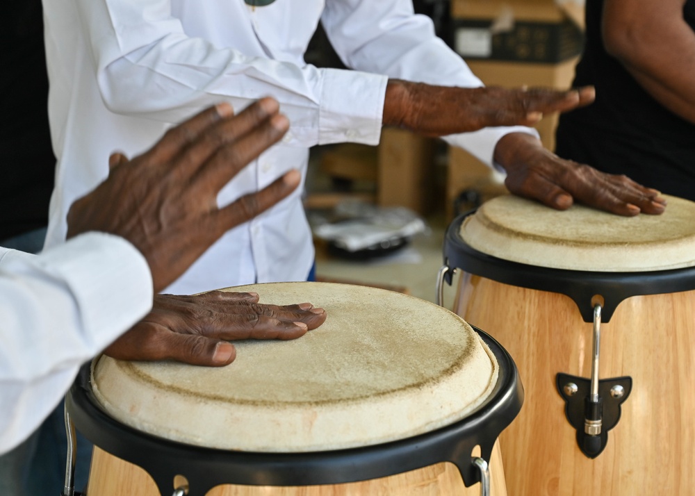 U.S. Naval Forces Europe Africa Band Performs at Djiboutian Institute of Art