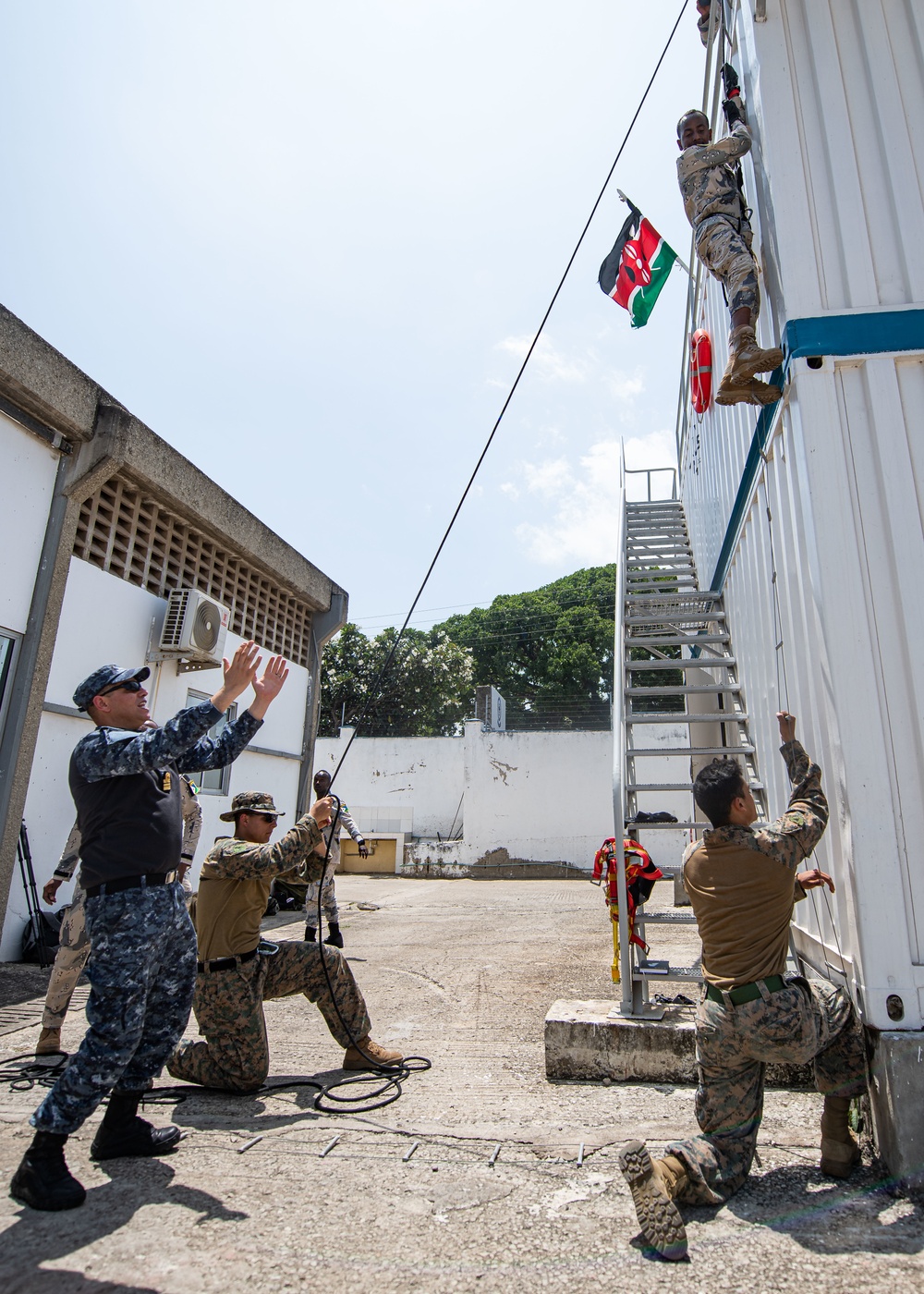 Tunisia Special Forces and Cutlass Express 2023 participants conduct VBSS training