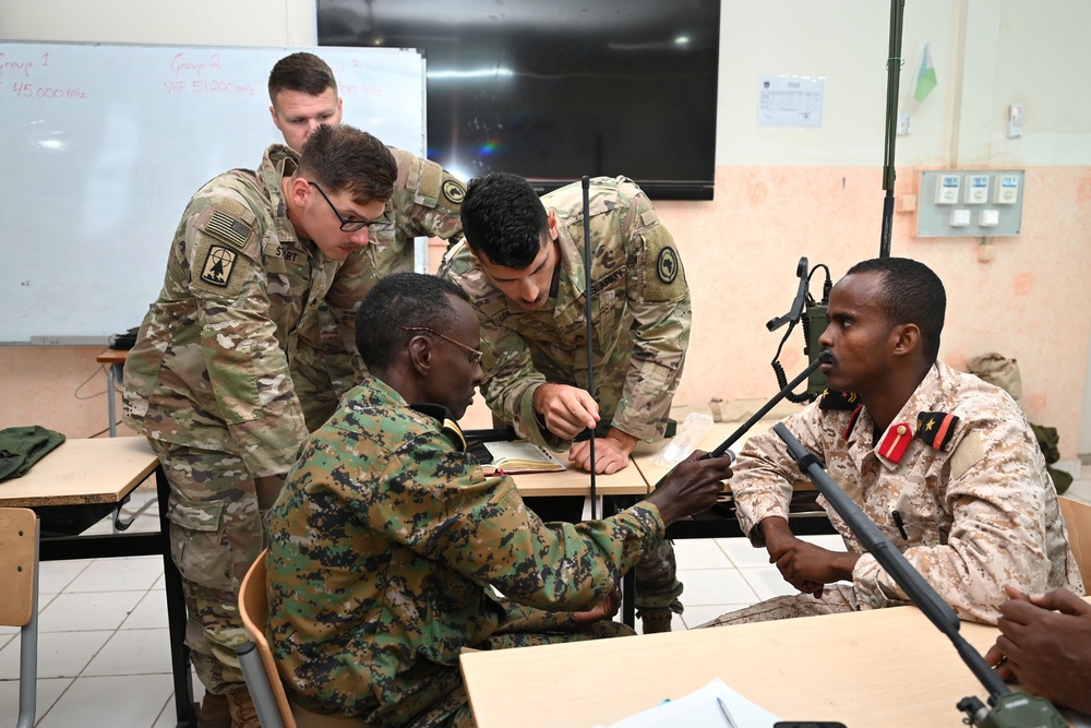 CJTF-HOA shares radio equipment knowledge with Djiboutian military partners