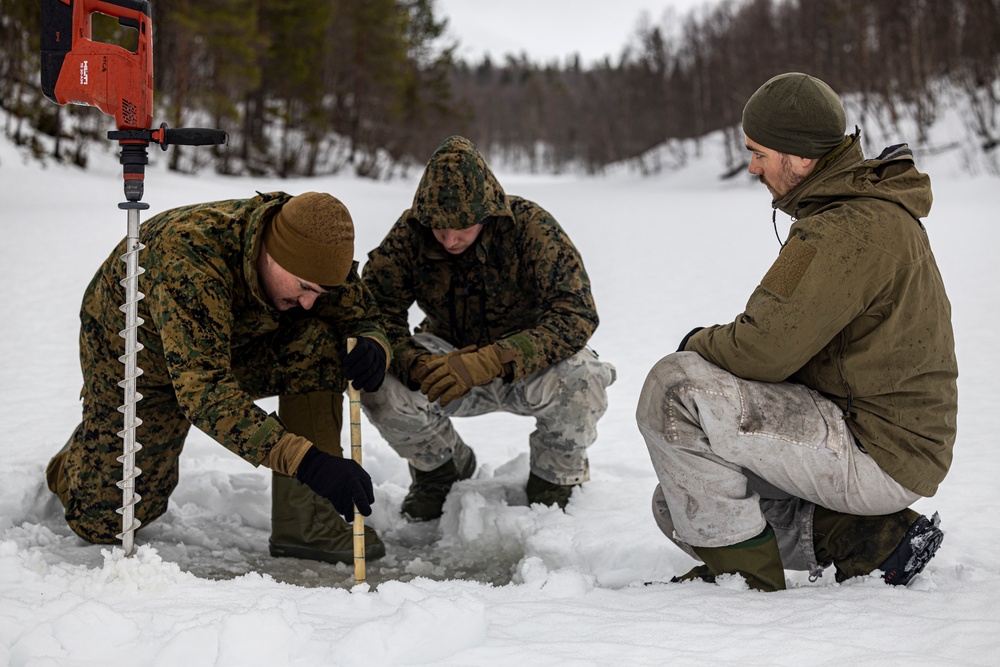 MRF-E Marines participate in ice-classification course