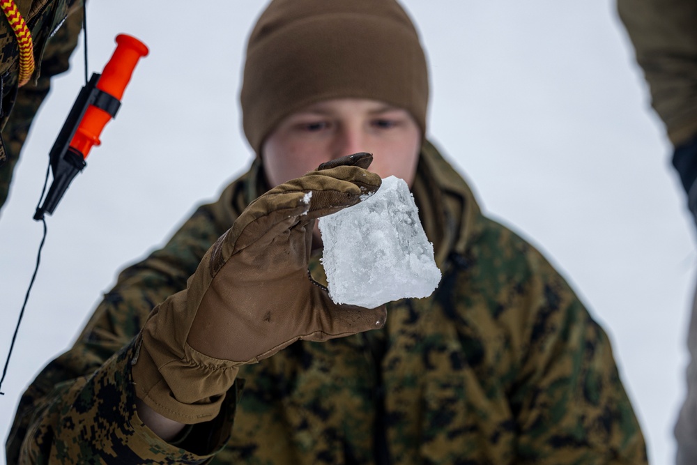 MRF-E Marines participate in ice-classification course