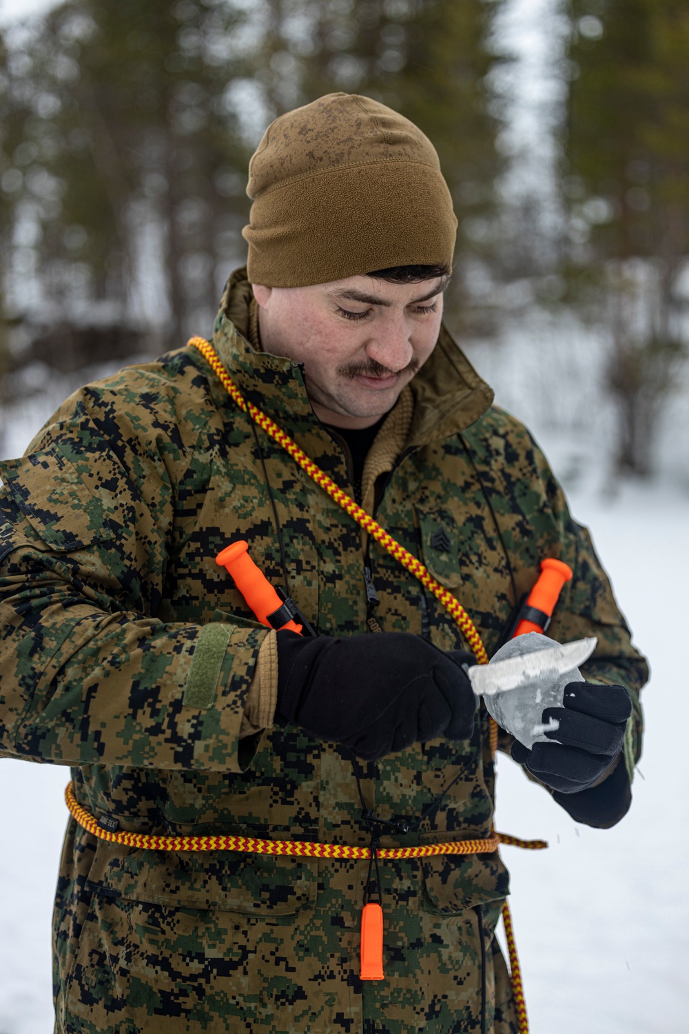 MRF-E Marines participate in ice-classification course