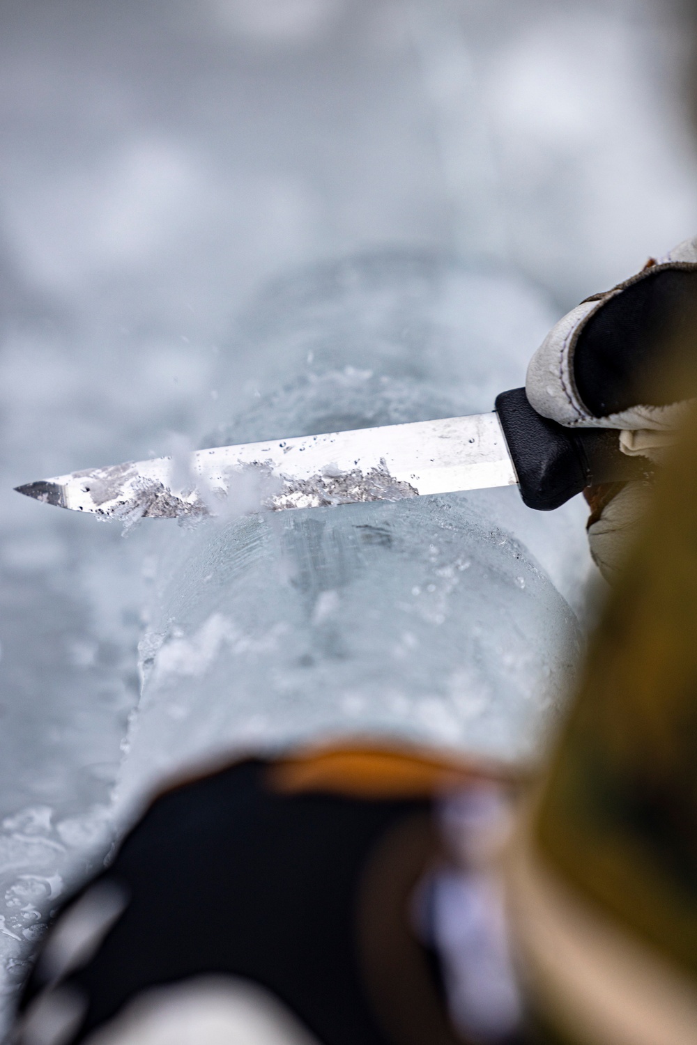 MRF-E Marines participate in ice-classification course