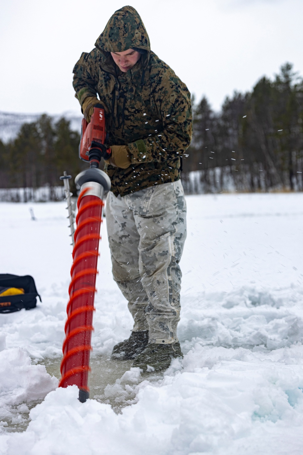 MRF-E Marines participate in ice-classification course