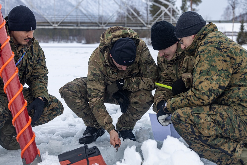 MRF-E Marines participate in ice-classification course