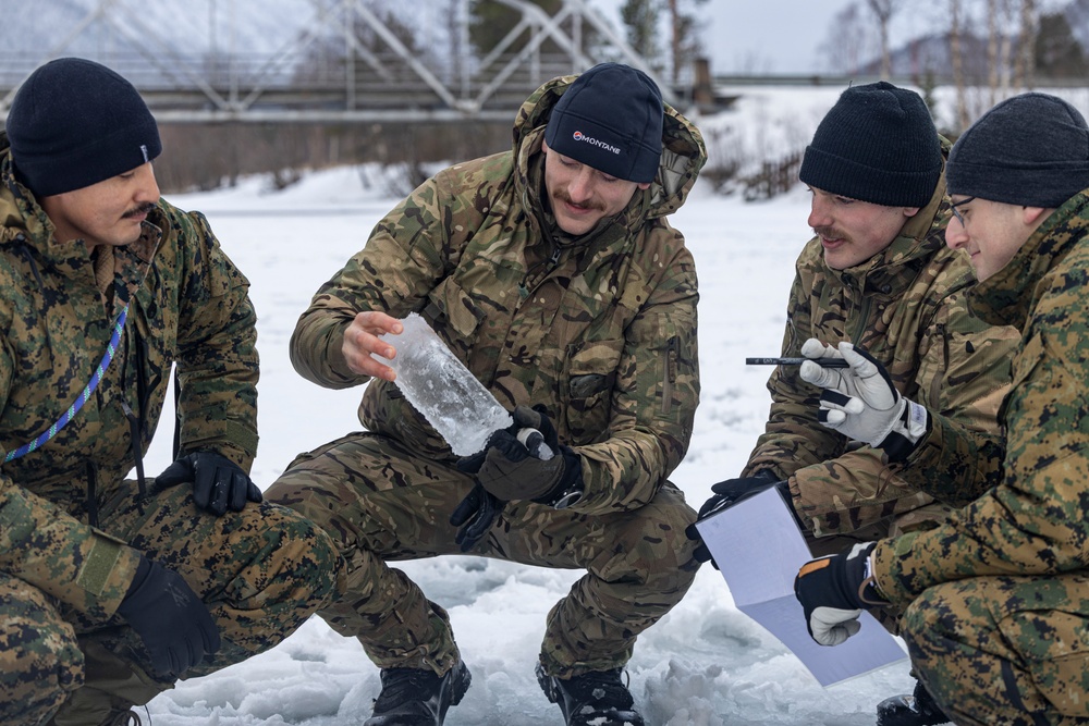 MRF-E Marines participate in ice-classification course