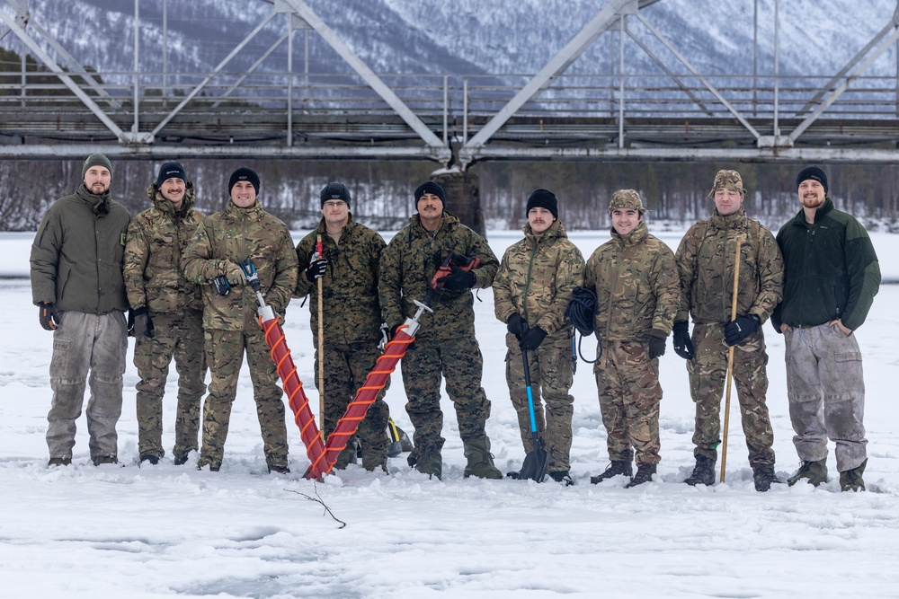 MRF-E Marines participate in ice-classification course