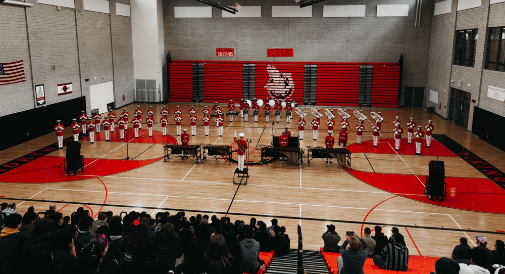 U.S. Marine Corps Battle Color Detachment Performs in Oregon