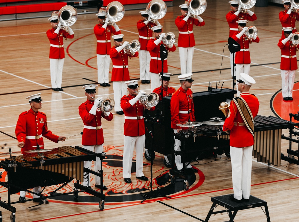 U.S. Marine Corps Battle Color Detachment Performs in Oregon