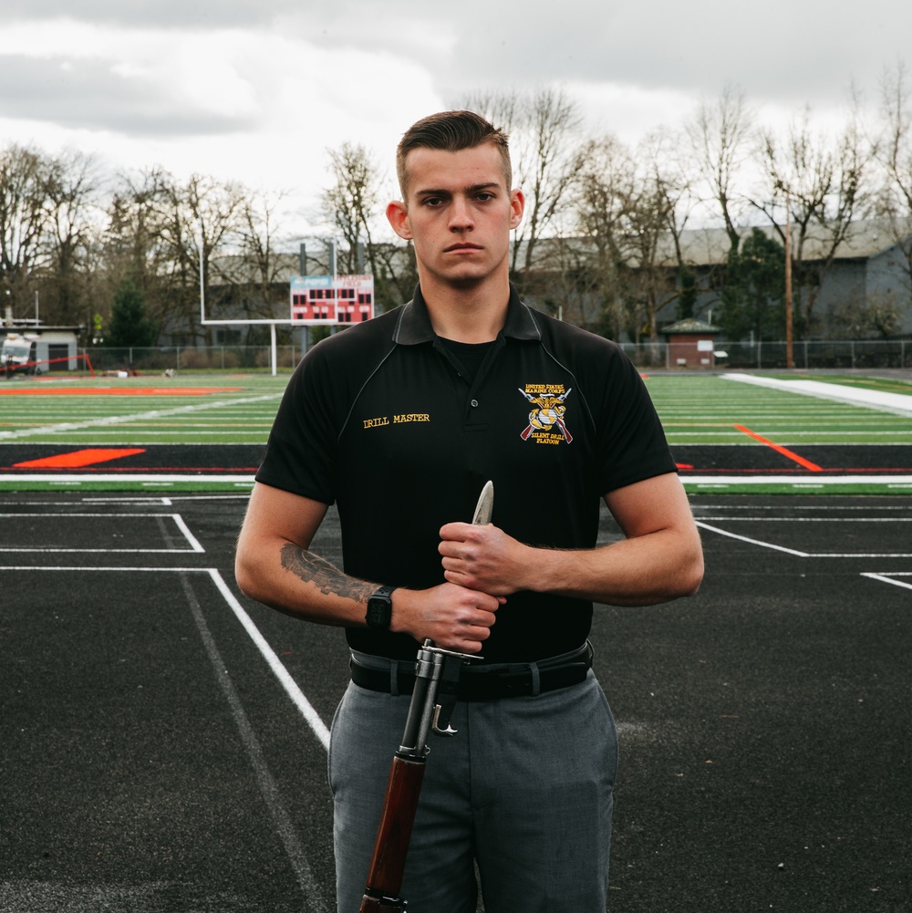 Silent Drill Platoon's Drill Master, Cpl. Benjamin Gabica