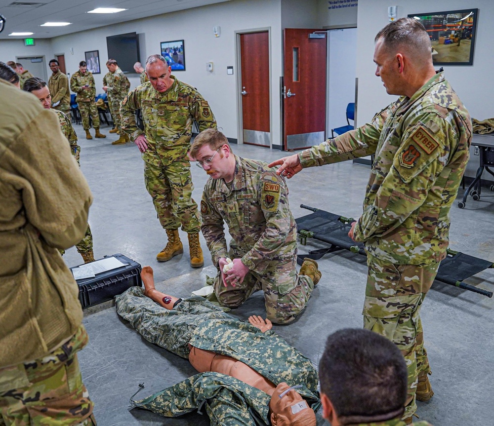 53rd NOS receives TCCC training from 3rd Combat Weather Squadron Airmen