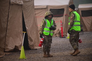 407th Expeditionary Fire Fighters conduct Fire Warden training