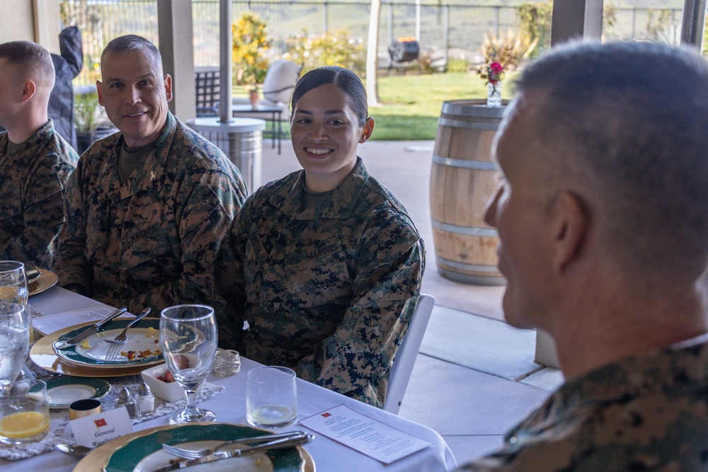 MCI-West Commanding General celebrates MCICOM Marine of the Year