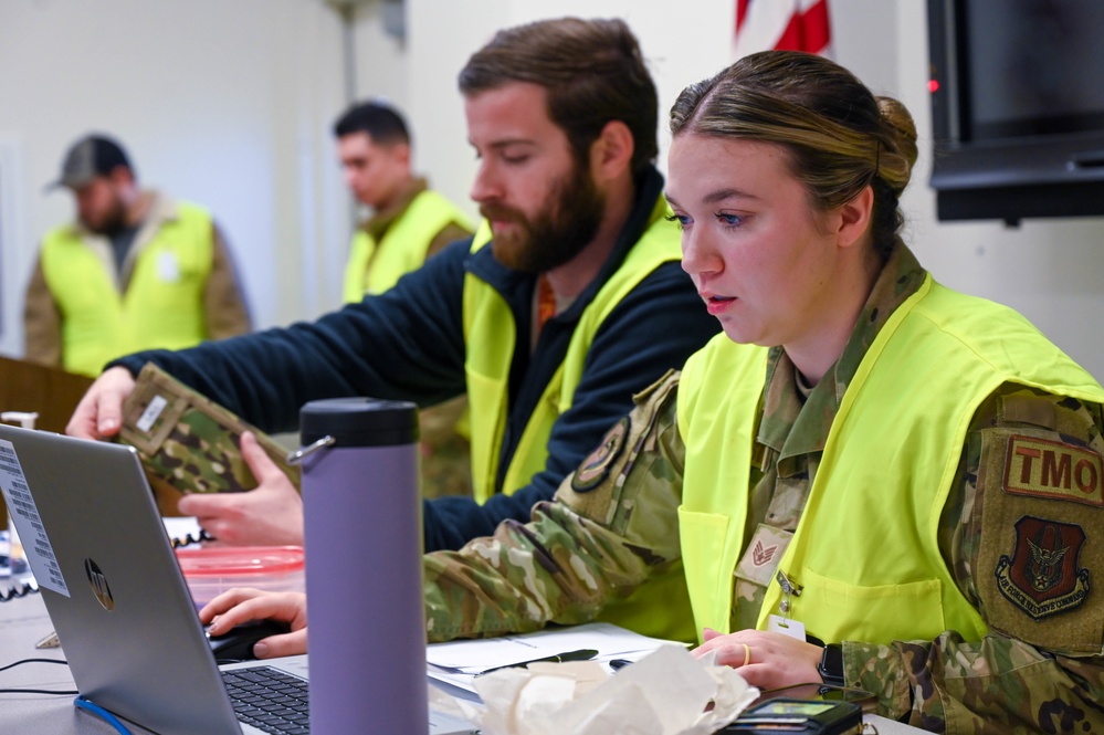 911th Airlift Wing conducts pre-deployment function exercise.