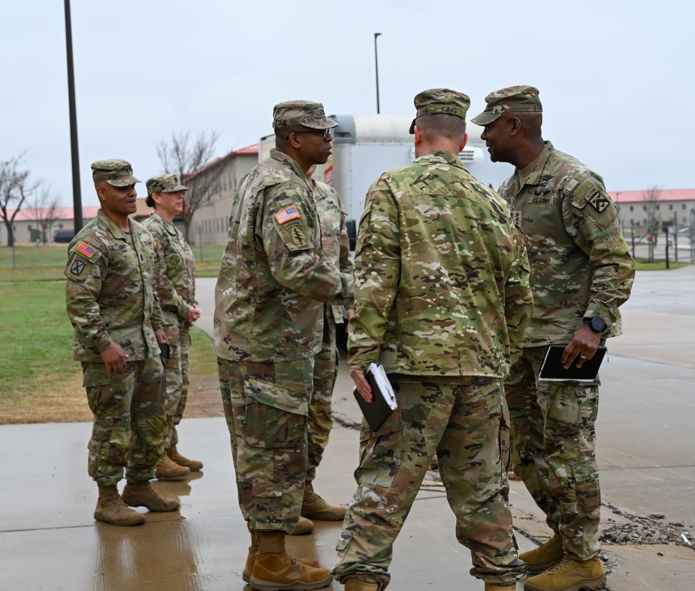 Lt. Gen. Milford H. Beagle, visits Air Defense Artillery Patriot Training GIF