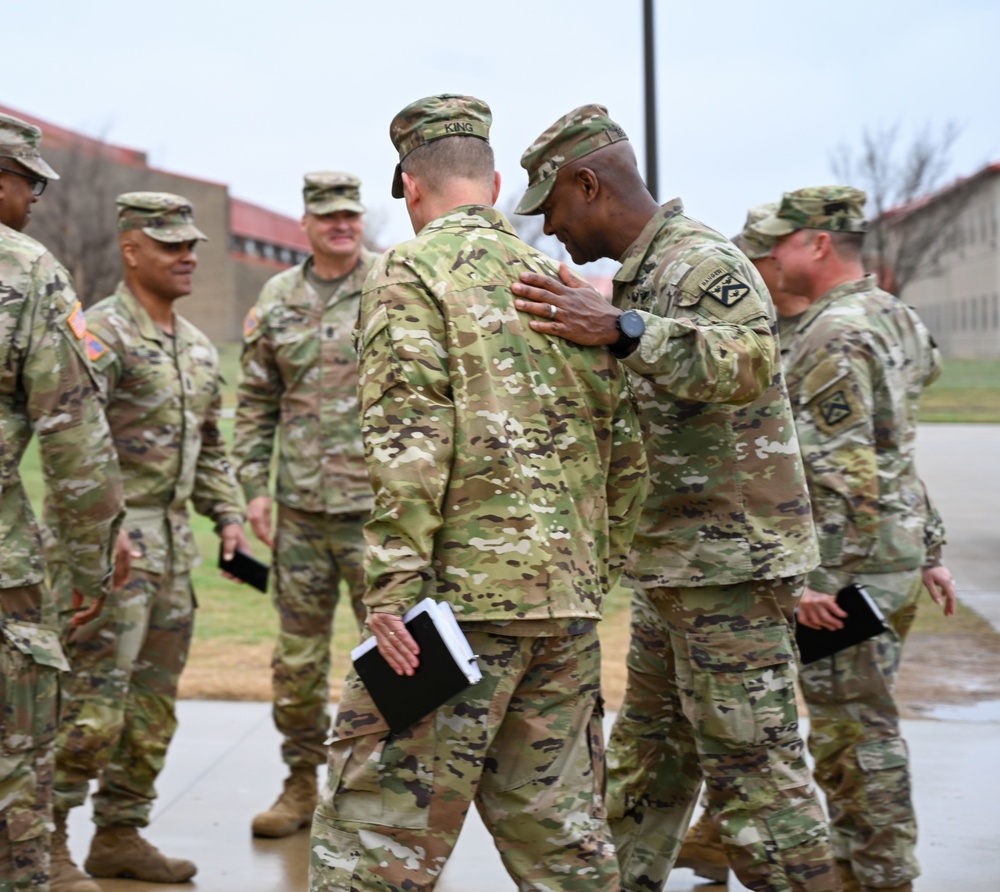 Lt. Gen. Milford H. Beagle, visits Air Defense Artillery Patriot Training GIF