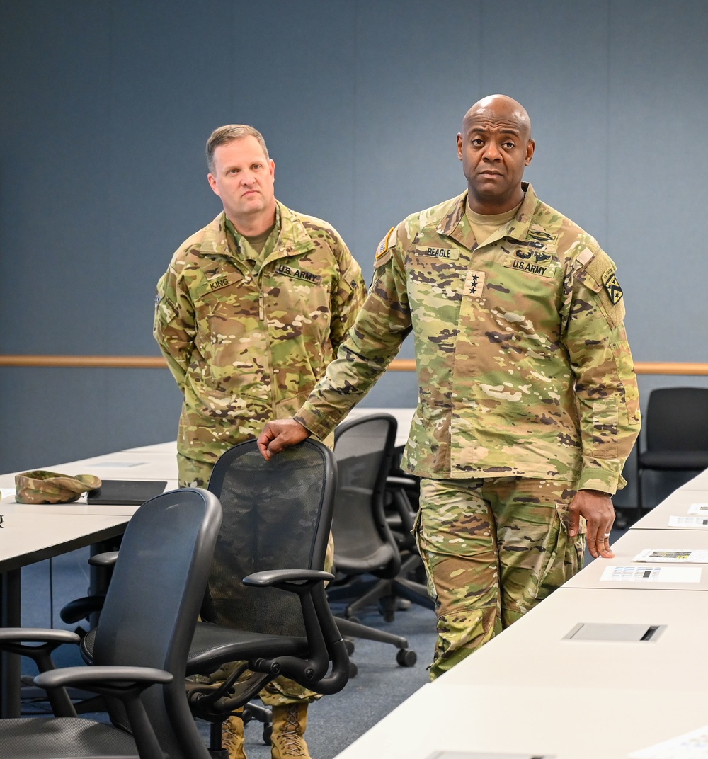 Lt. Gen. Milford H. Beagle, visits Air Defense Artillery Patriot Training GIF