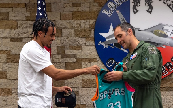 149th FW Hosts Spurs' Tre Jones