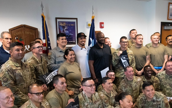 149th FW Hosts Spurs' Tre Jones