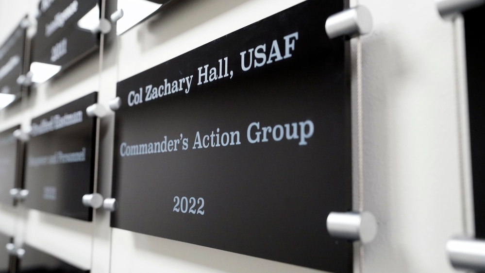 Col. Zachary Hall enshrined on USTRANSCOM memorial wall