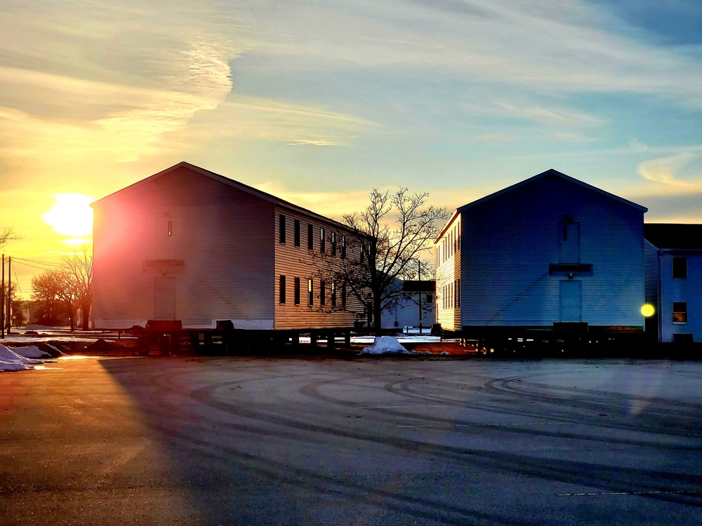 History made: Contractor moves first two World War II-era barracks at Fort McCoy