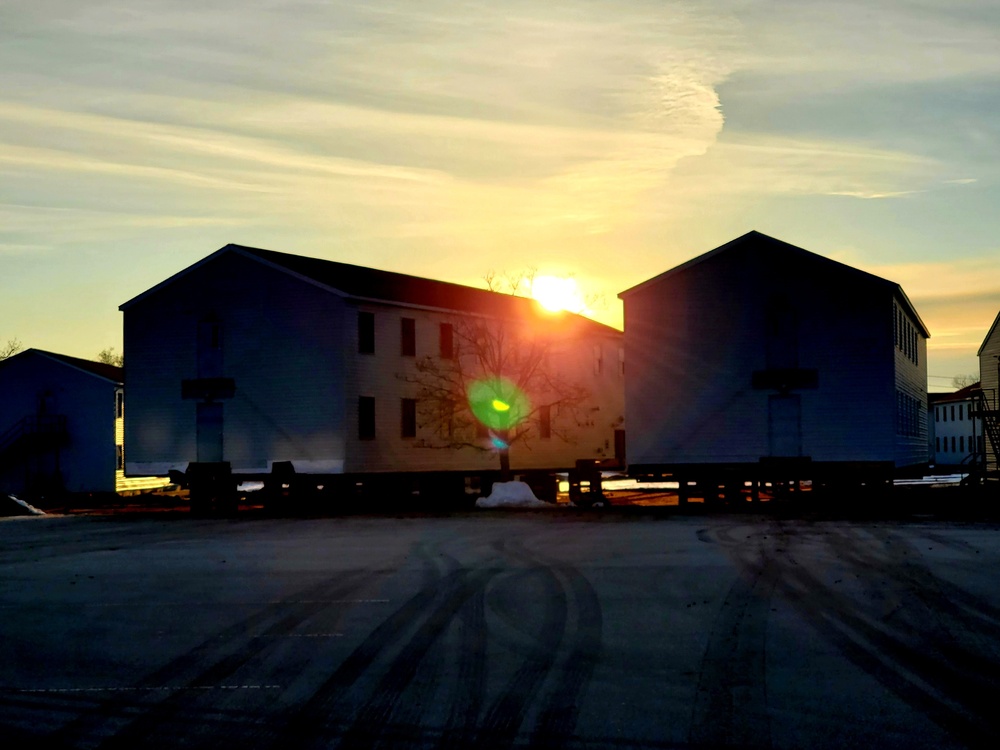 History made: Contractor moves first two World War II-era barracks at Fort McCoy
