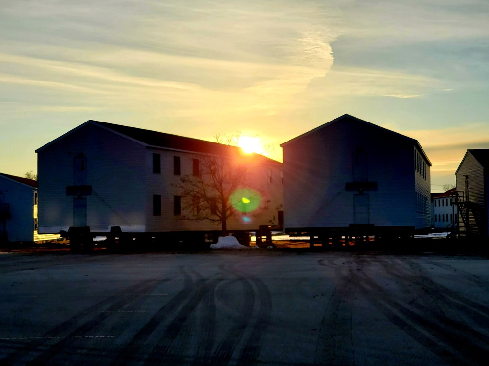 History made: Contractor moves first two World War II-era barracks at Fort McCoy