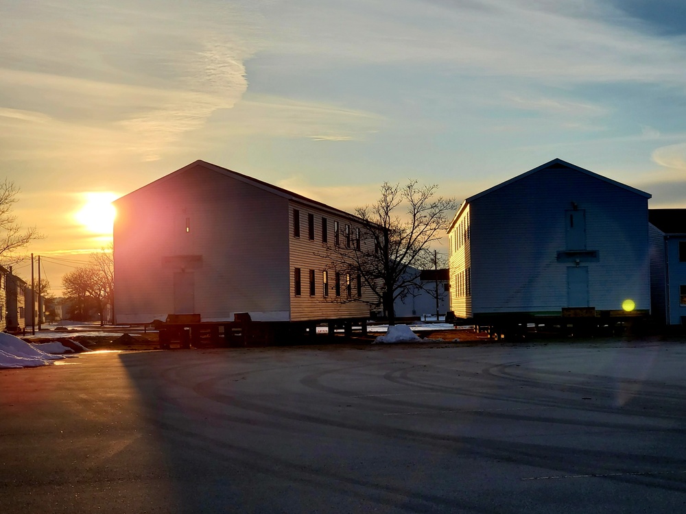 History made: Contractor moves first two World War II-era barracks at Fort McCoy