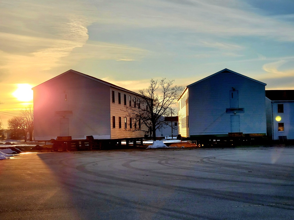 History made: Contractor moves first two World War II-era barracks at Fort McCoy