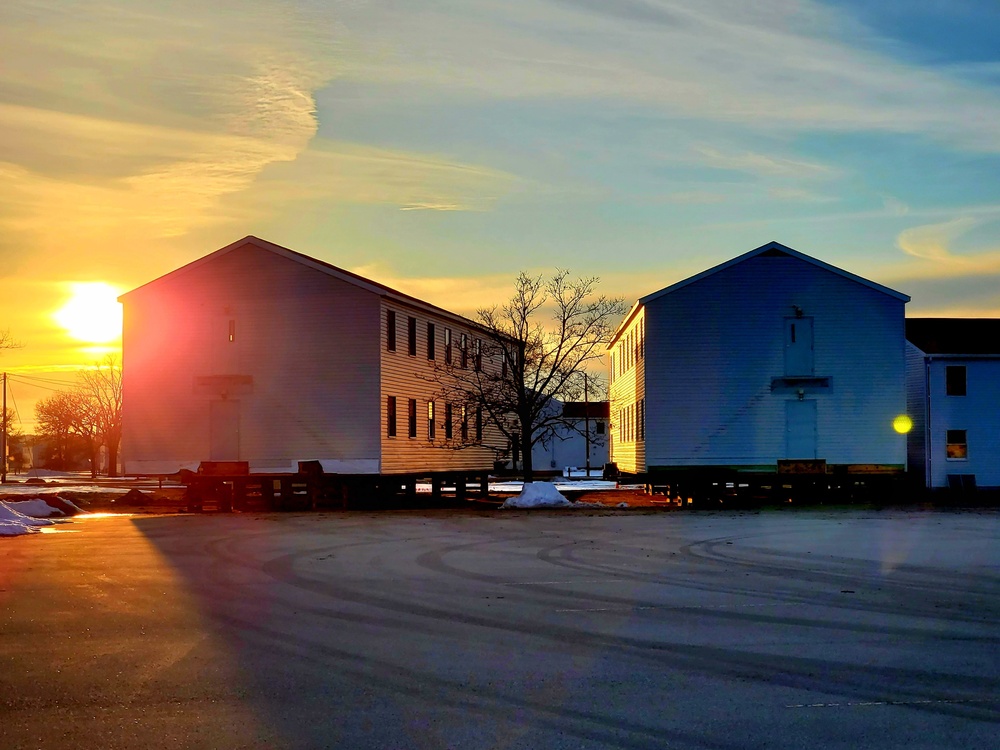 History made: Contractor moves first two World War II-era barracks at Fort McCoy