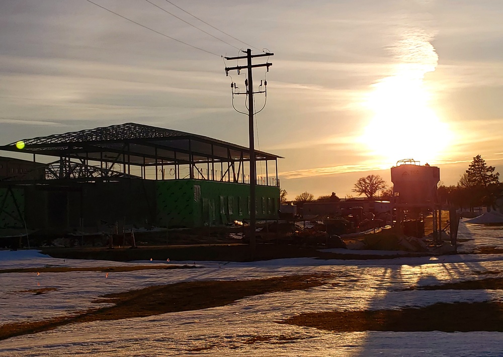 March 2023 construction operations of $11.96 million transient training brigade headquarters at Fort McCoy